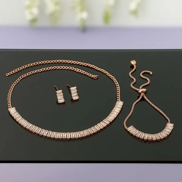 Rose_Gold_Tone_Crystal_Necklace_Bracelet_And_Earrings_Set_For_Women