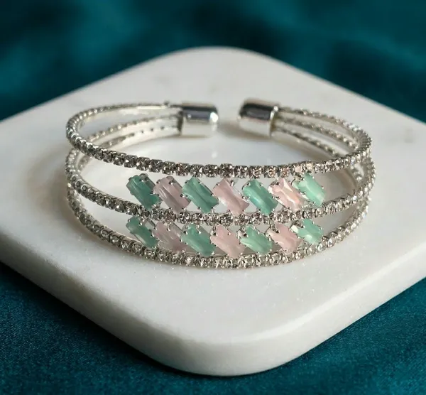 Silver_Tone_Stone_Studded_Open_Cuff_Bracelet_For_Women