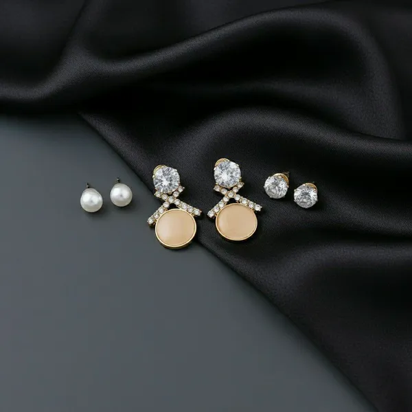 Gold_Tone_Statement_Drop_Earrings_Set_For_Women