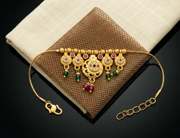 Gold_Tone_Traditional_Motif_Necklace_For_Women