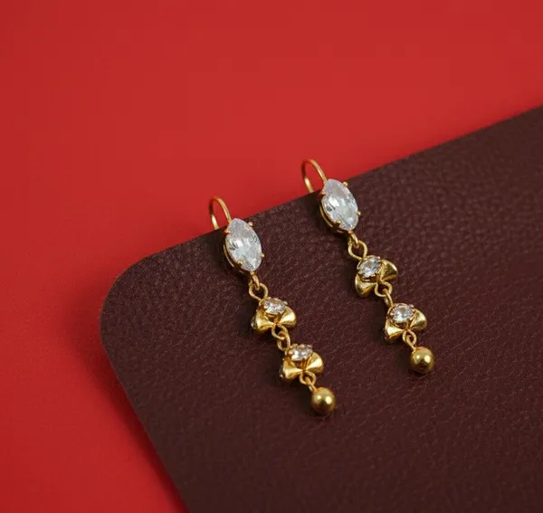 Gold_Tone_Marquise_Crystal_Floral_Drop_Earrings_For_Women
