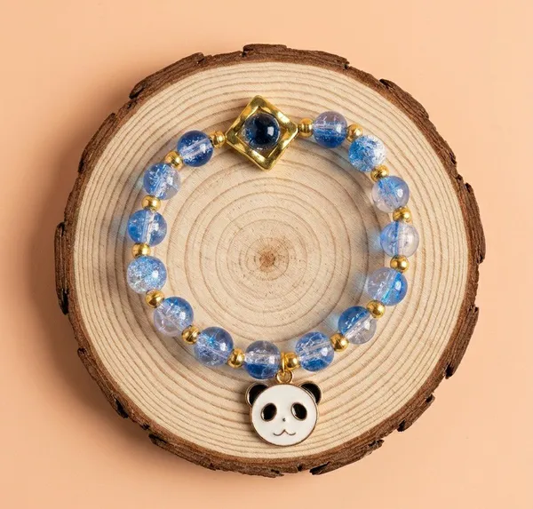 Blue_Beaded_Panda_Charm_Bracelet_For_Women