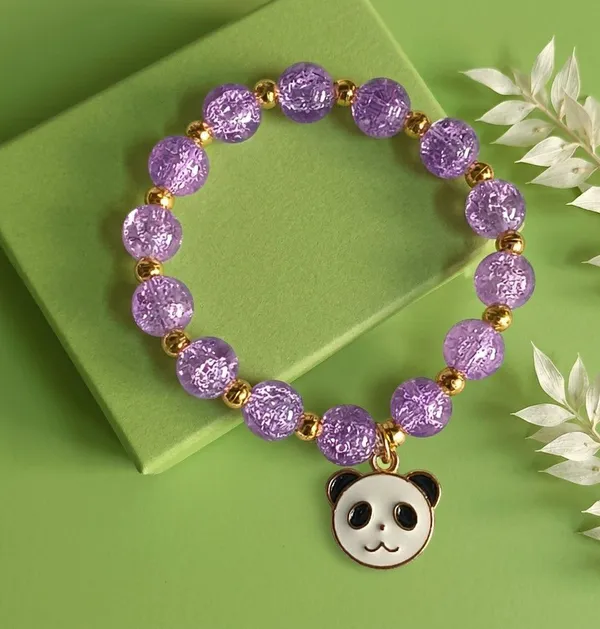 Purple_Beaded_Panda_Charm_Bracelet_For_Women