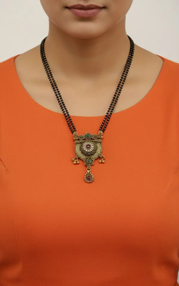 Gold_Tone_Black_Beaded_Stone_Pendant_Mangalsutra_For_Women