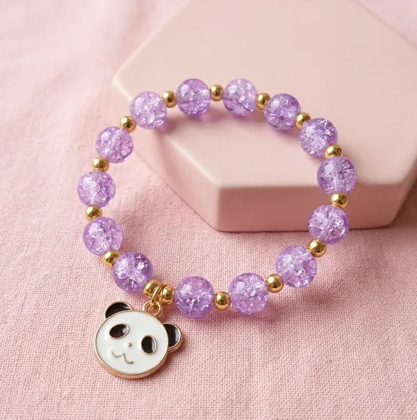 Purple_Beaded_Panda_Charm_Bracelet_For_Women