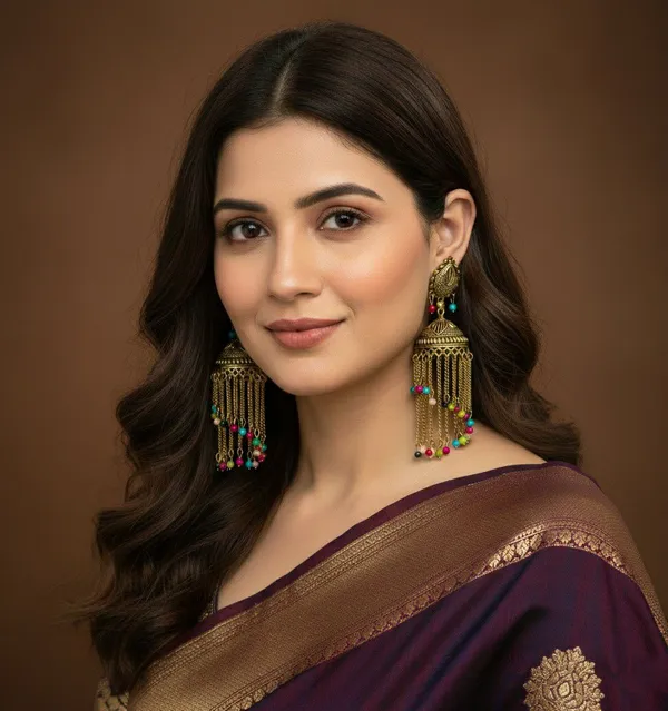 Gold_Tone_Multicolour_Beaded_Traditional_Jhumka_Earrings_For_Women