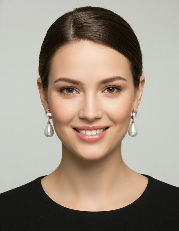 Rose_Gold_Crystal_Pearl_Teardrop_Drop_Earrings_For_Women