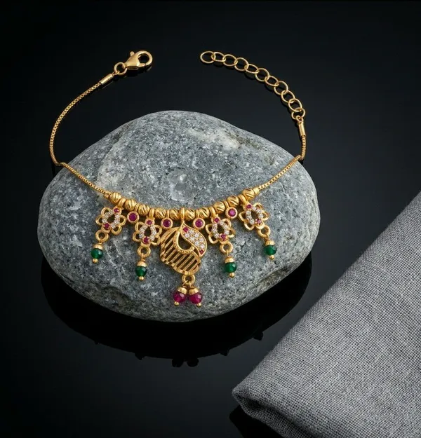 Gold_Tone_Ornate_Traditional_Pendant_Necklace_For_Women