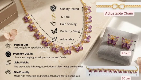 Purple_Gold_Tone_Floral_Necklace_And_Earrings_Set_For_Women