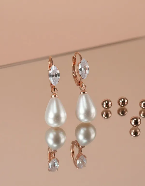 Rose_Gold_Crystal_Pearl_Teardrop_Drop_Earrings_For_Women