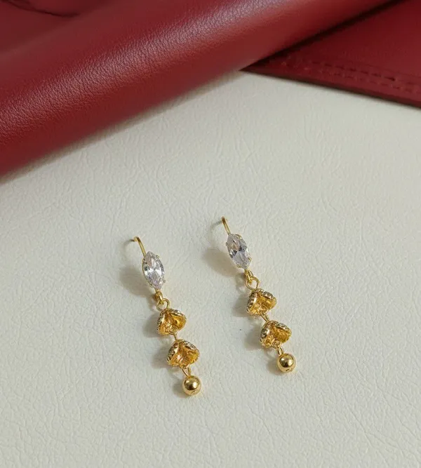 Gold_Tone_Marquise_Crystal_Floral_Drop_Earrings_For_Women