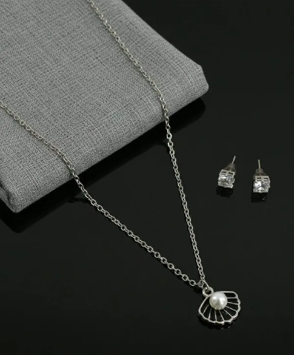 Silver_Shell_Pearl_Pendant_Jewellery_Set_For_Women