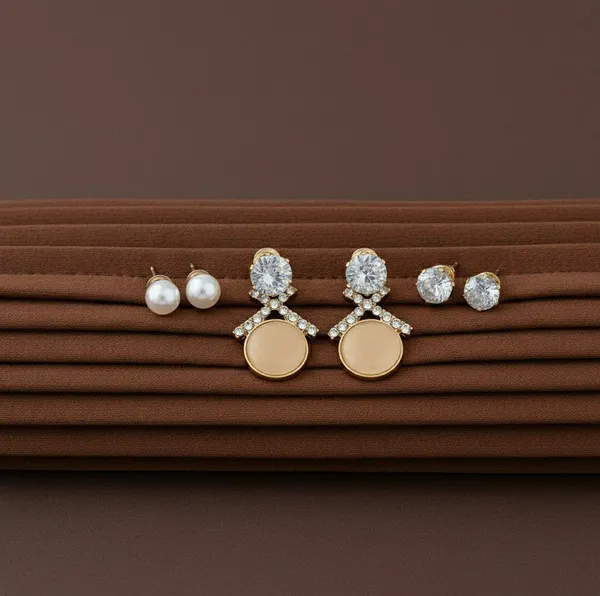 Gold_Tone_Statement_Drop_Earrings_Set_For_Women