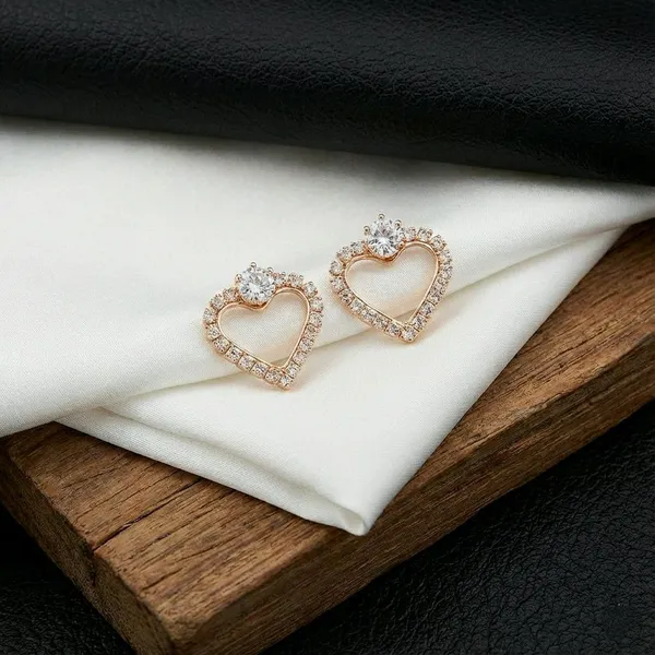 Gold_Tone_Heart_Stone_Stud_Earrings_For_Women