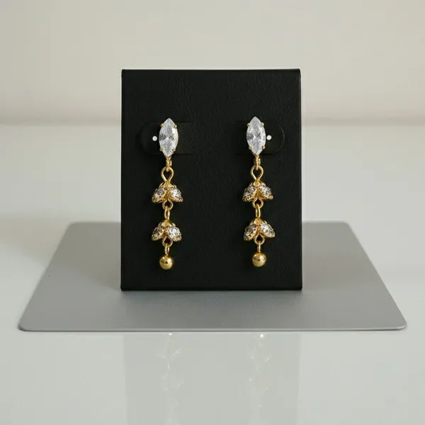 Gold_Tone_Marquise_Crystal_Floral_Drop_Earrings_For_Women