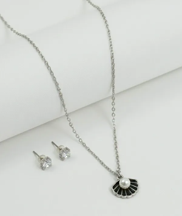 Silver_Shell_Pearl_Pendant_Jewellery_Set_For_Women