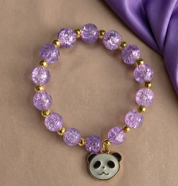 Purple_Beaded_Panda_Charm_Bracelet_For_Women