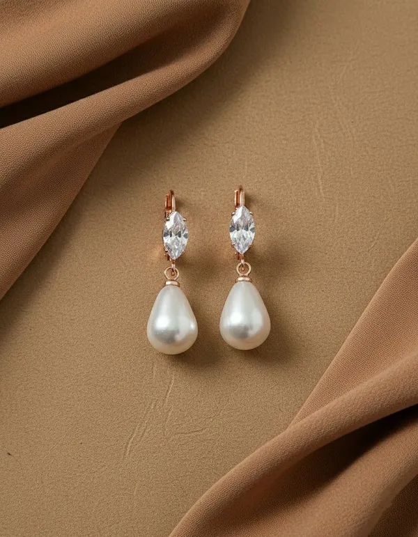 Rose_Gold_Crystal_Pearl_Teardrop_Drop_Earrings_For_Women