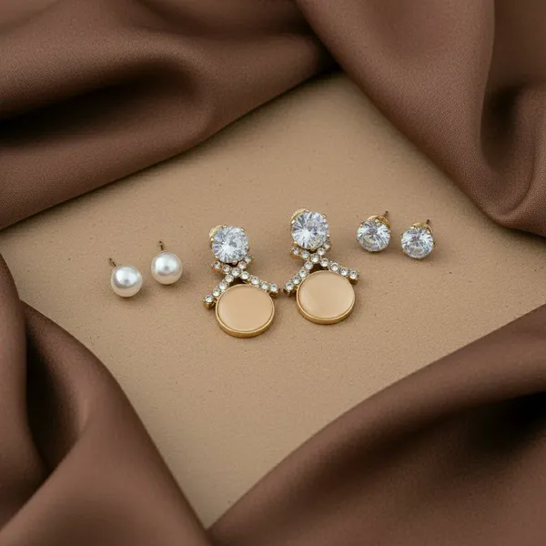 Gold_Tone_Statement_Drop_Earrings_Set_For_Women
