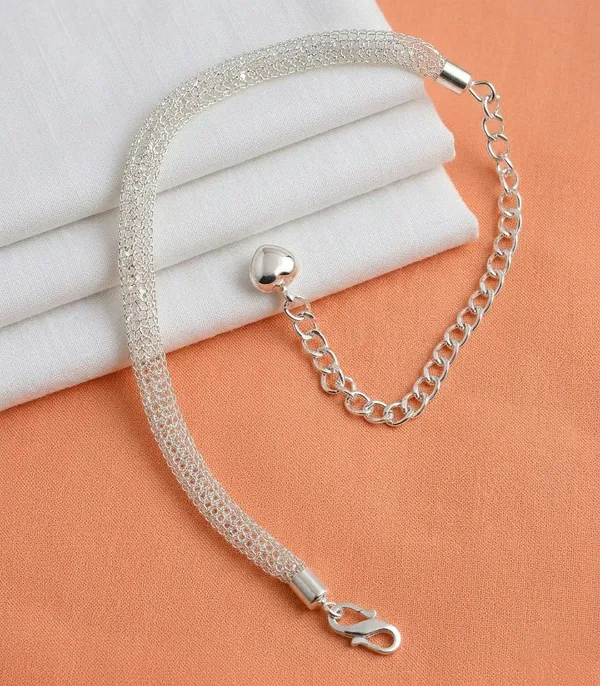 Silver_Tone_Mesh_Chain_Anklet_For_Women