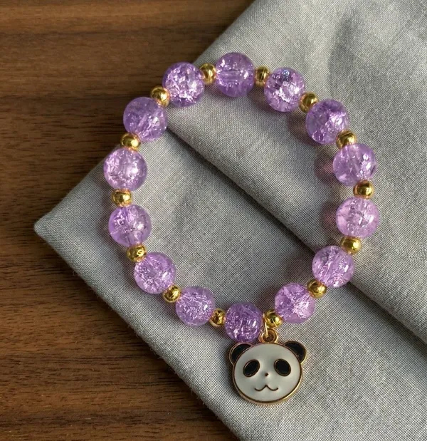 Purple_Beaded_Panda_Charm_Bracelet_For_Women