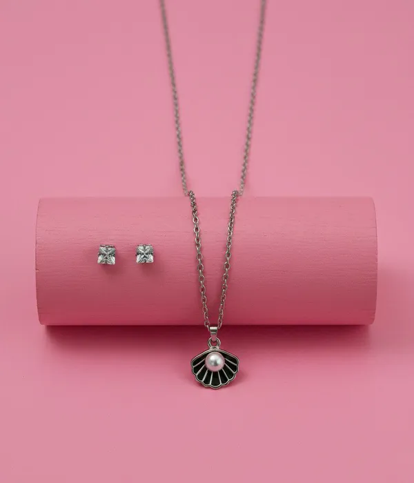 Silver_Shell_Pearl_Pendant_Jewellery_Set_For_Women