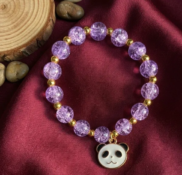 Purple_Beaded_Panda_Charm_Bracelet_For_Women