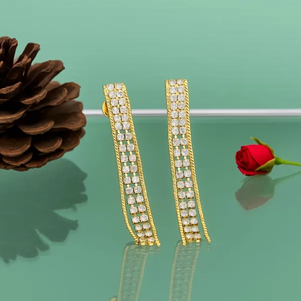 Gold_Tone_Stone_Studded_Long_Drop_Earrings_For_Women
