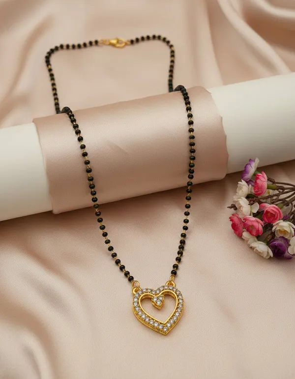 Gold_Tone_Black_Beaded_Heart_Pendant_Mangalsutra_For_Women