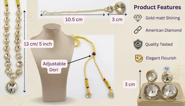 White_Stone_Studded_Gold_Tone_Necklace_Maang_Tikka_Set_For_Women
