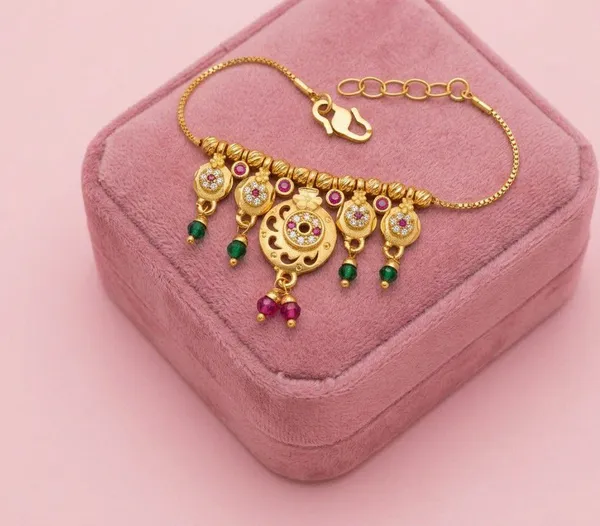 Gold_Tone_Traditional_Motif_Necklace_For_Women
