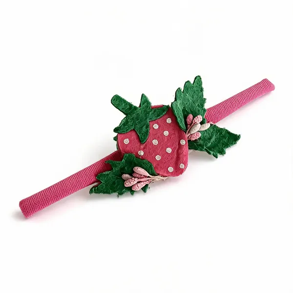 Pink_Felt_Handmade_Strawberry_Rakhi_For_Kids