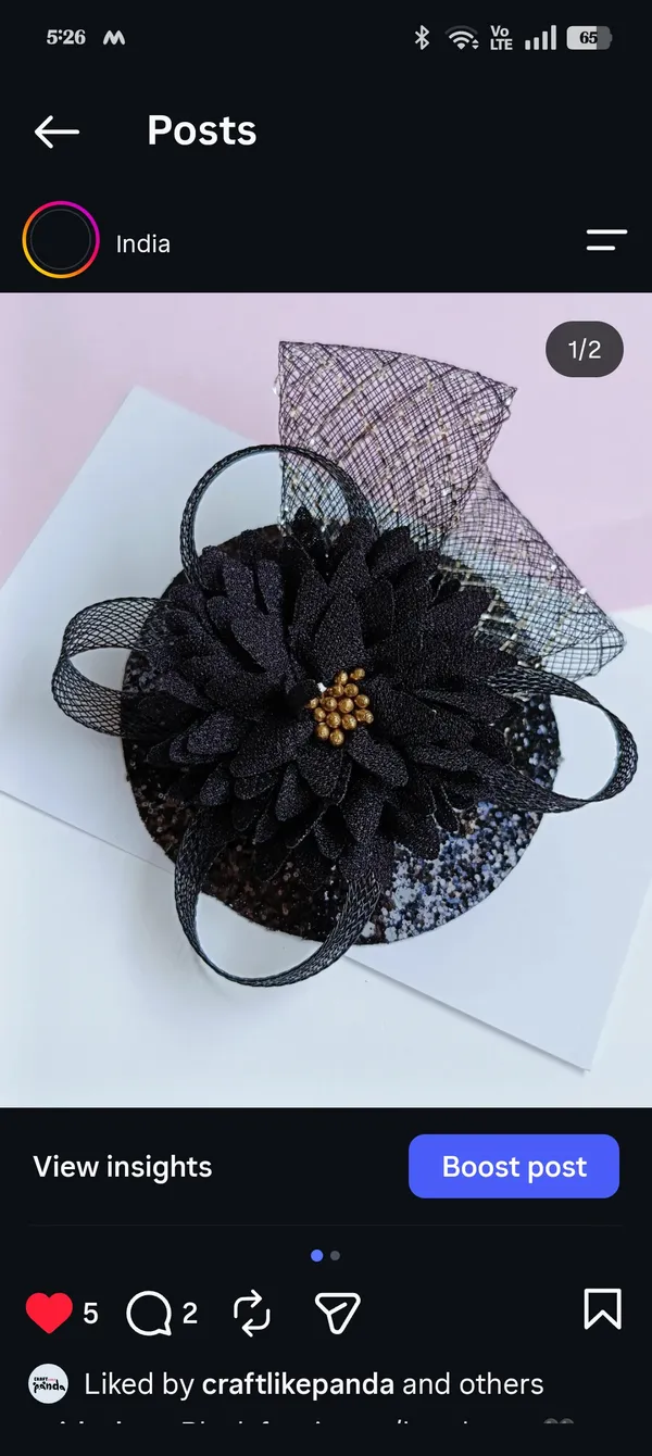 Black_Mesh_Floral_Fascinator_Headpiece_For_Kids