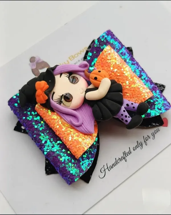 Multicolor_Sequin_Handmade_Doll_Hair_Bow_For_Kids