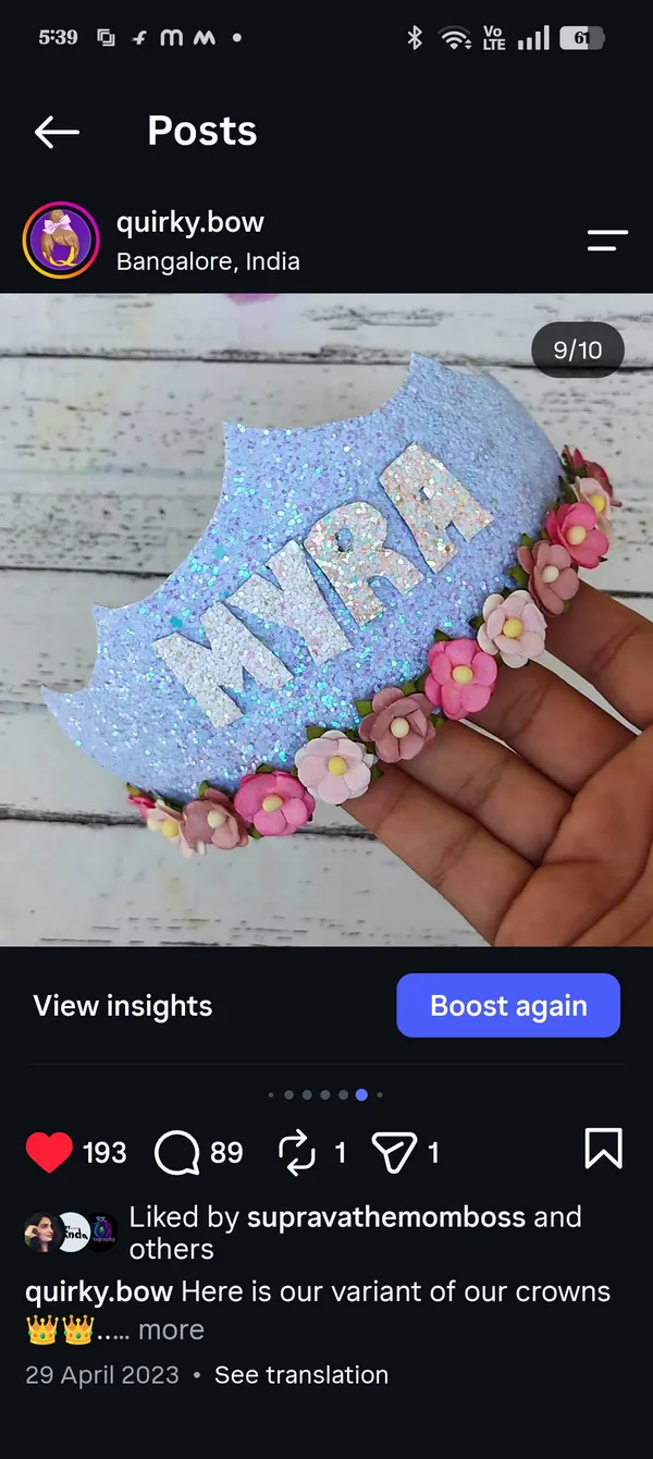 Blue_Glitter_Floral_Crown_Headband_For_Kids
