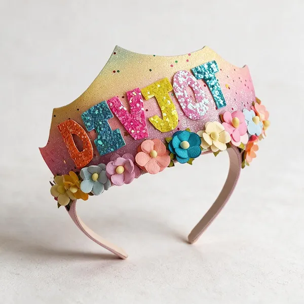 Multicolor_Glitter_Floral_Birthday_Crown