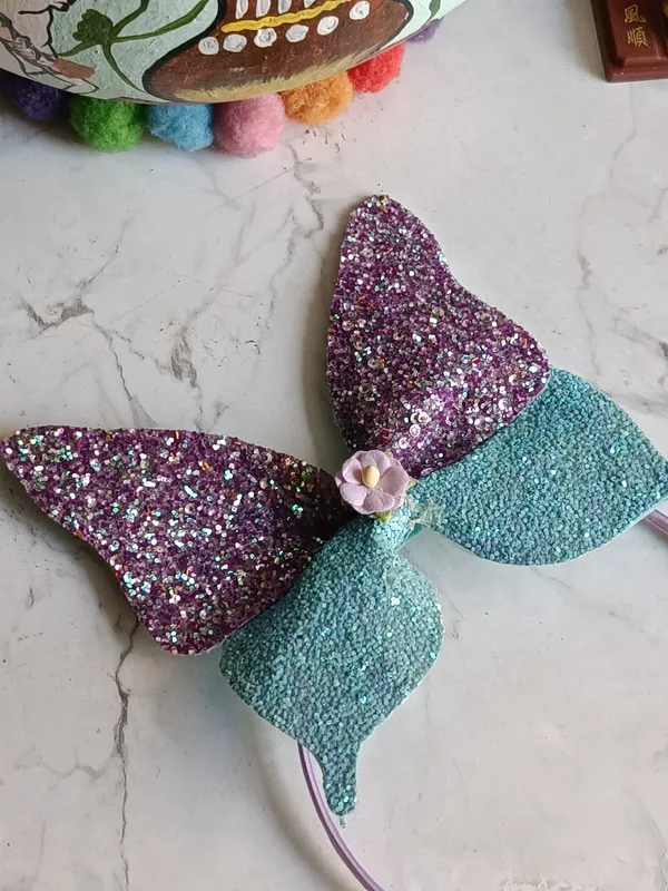 Purple_Glitter_Butterfly_Headband_For_Kids