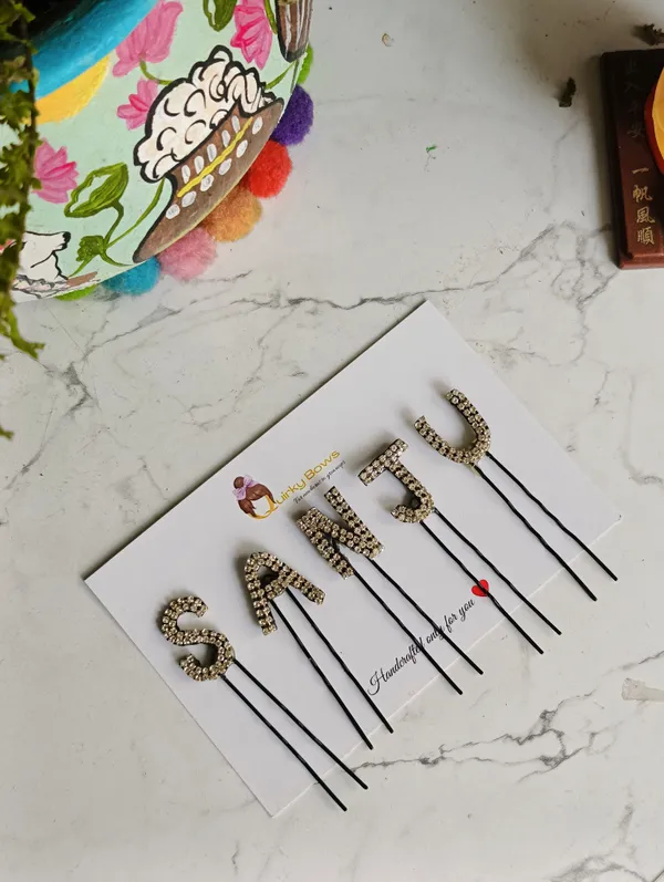 Gold_Rhinestone_Letter_Hair_Pins_For_Kids