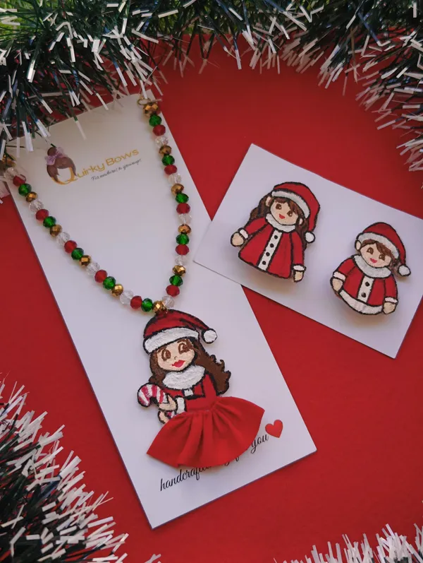 Multicolor_Beaded_Christmas_Jewellery_Set_For_Kids