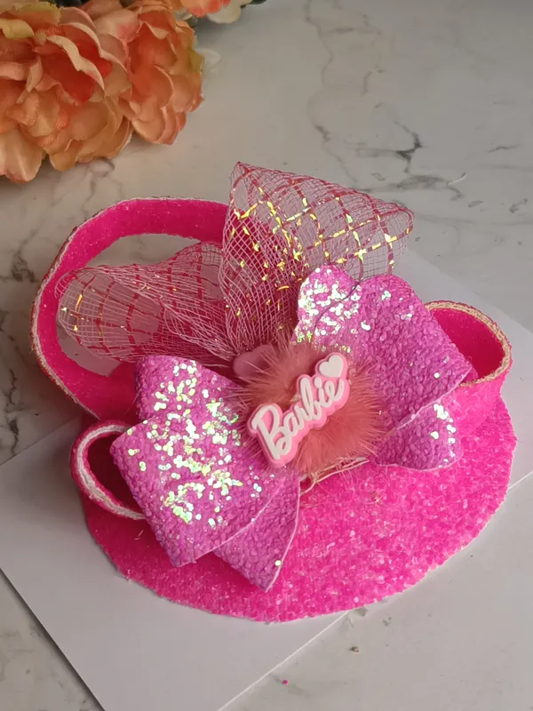 Pink_Sequin_Barbie_Party_Hat_For_Girls