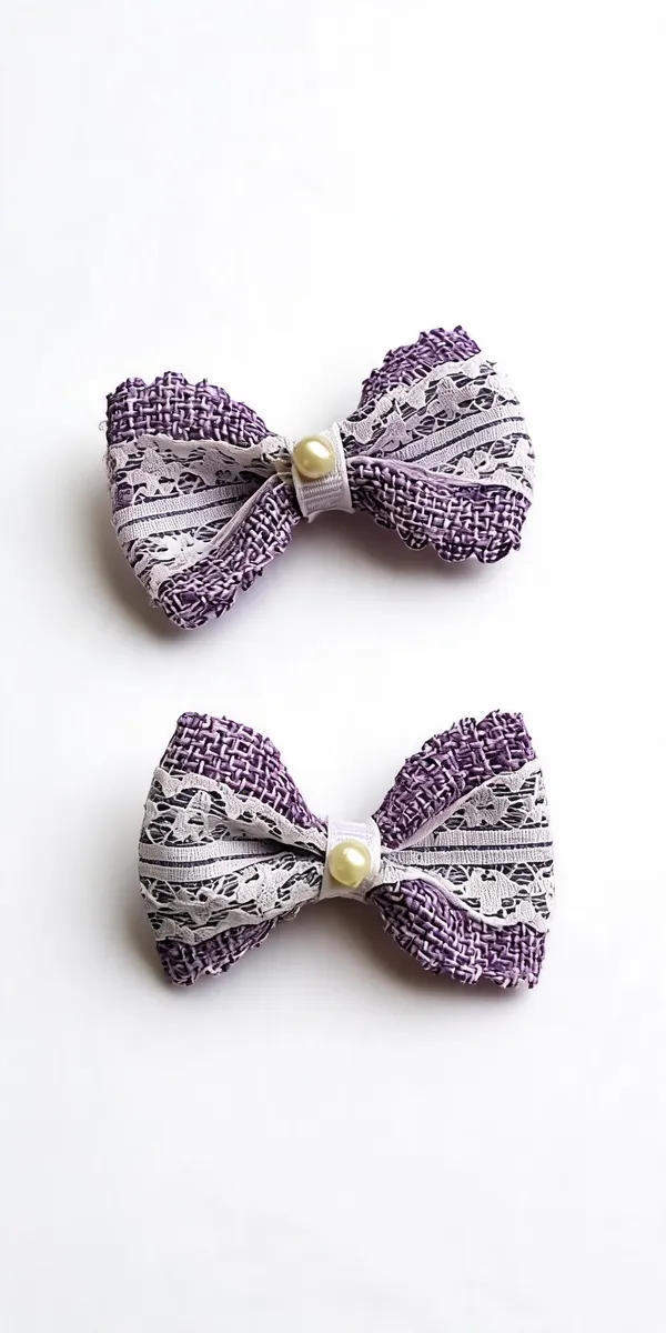 Purple_Jute_Lace_Bow_Hair_Accessory_For_Kids