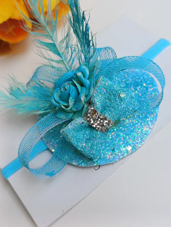 Sky_Blue_Glitter_Feather_Fascinator_Headband_For_Kids