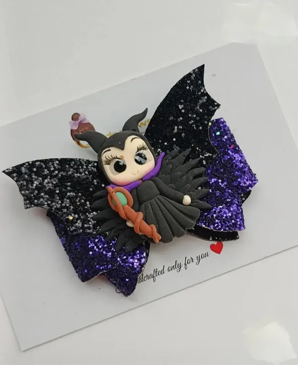 Black_Purple_Sequin_Bat_Wing_Hair_Clip_For_Kids