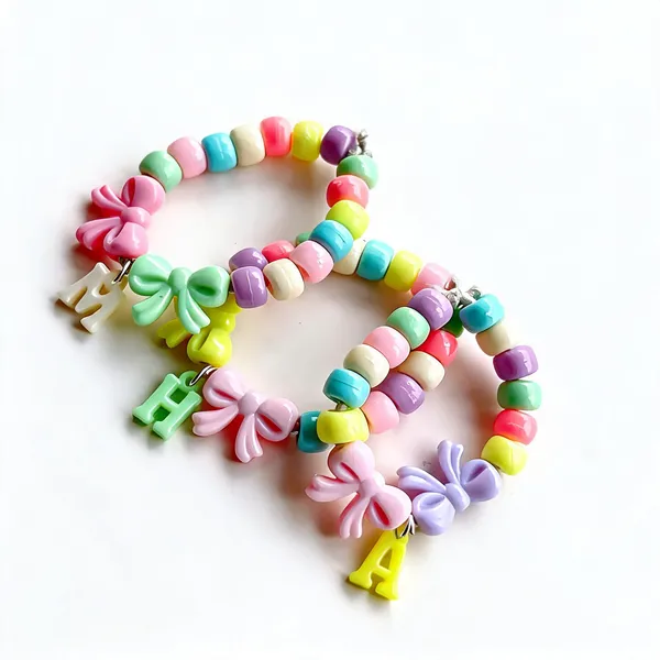 Multicolor_Beaded_Butterfly_Hair_Ties_Set_For_Kids