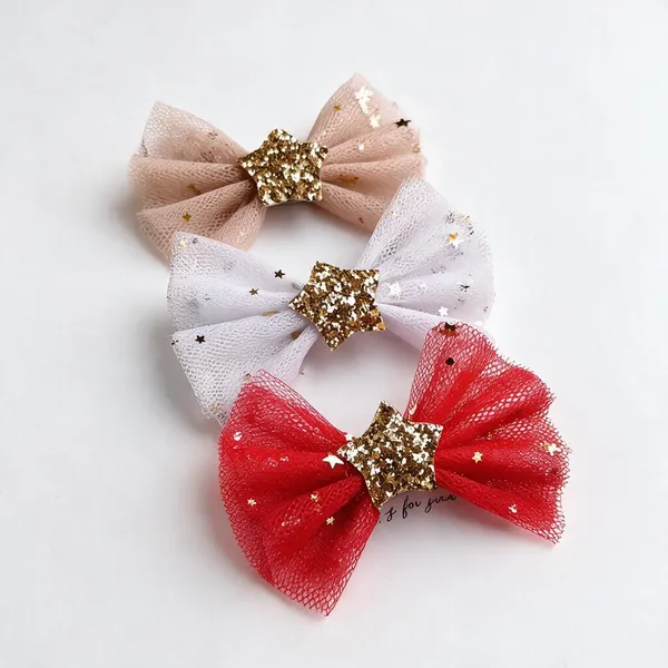 Multicolor_Tulle_Sequin_Star_Hair_Bow_Set_For_Kids_Set_Of_3