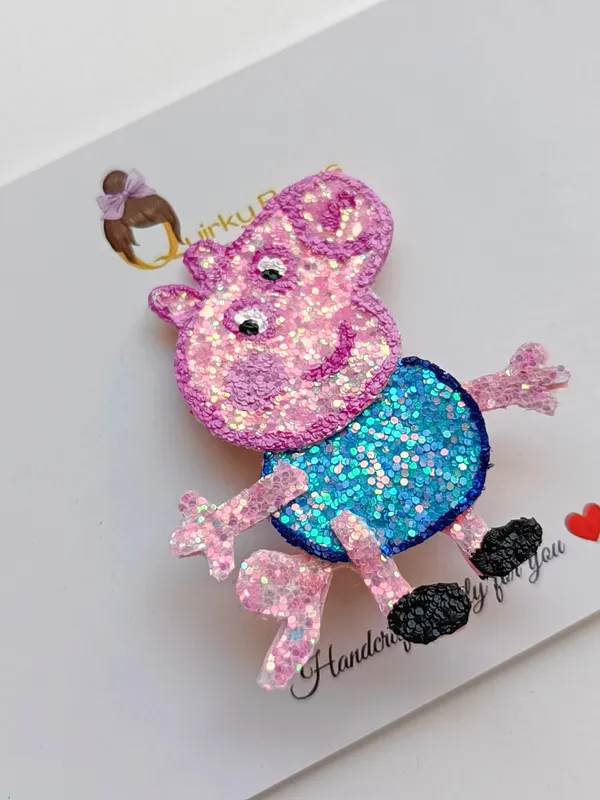 Pink_&_Blue_Sequin_Character_Hair_Accessory_For_Kids_Pack_Of_2