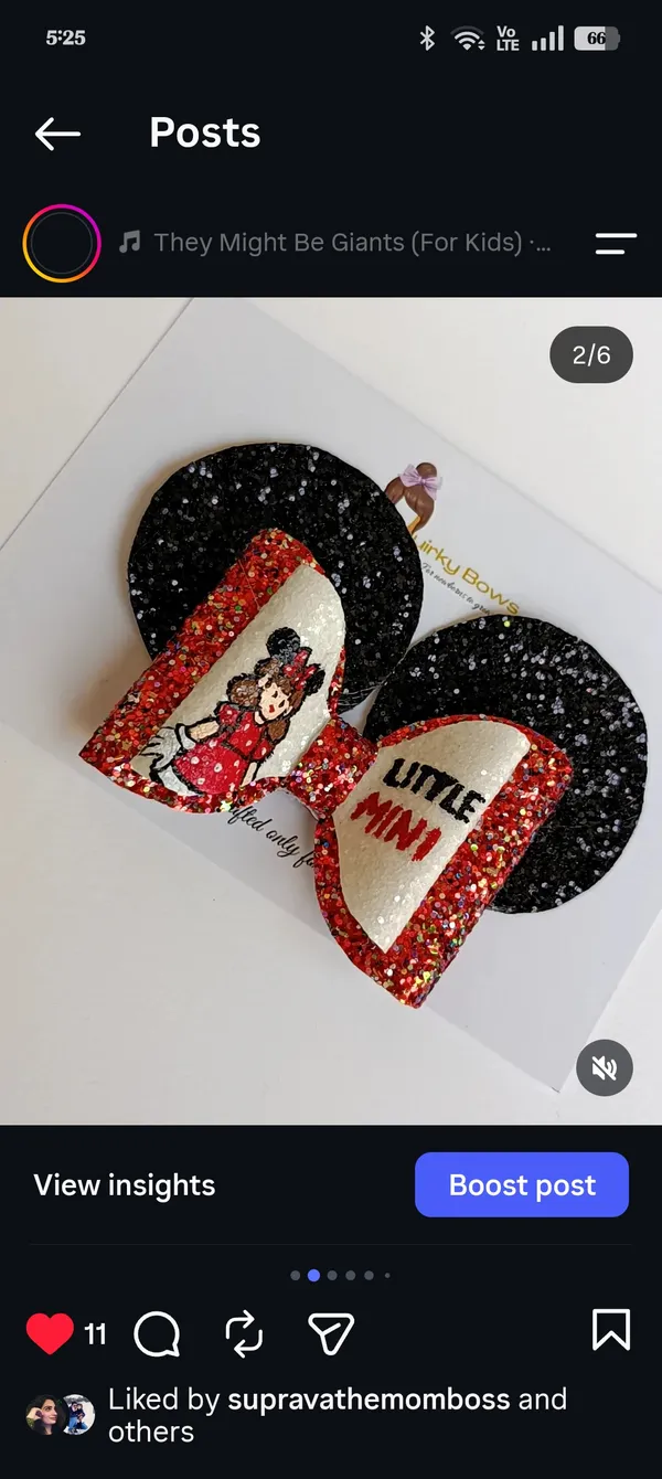 Red_Sequin_Character_Ear_Accent_Hair_Bow_Set_For_Kids