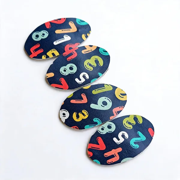 Multicolor_Fabric_Printed_Oval_Hair_Clips_For_Girls_Set_of_4