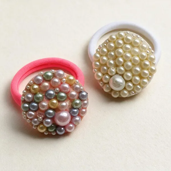 Multicolor_Pearl_Beaded_Hair_Ties_For_Women