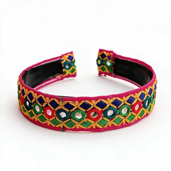 Multicolor_Lace_Embroidered_Geometric_Headband_For_Kids